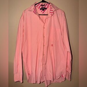 Tommy Hilfiger Men's Pink Button Down Shirt